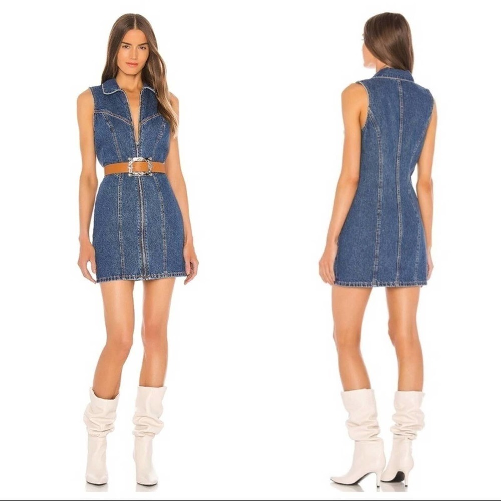 Revolve GRLFRND Colette Denim Dress